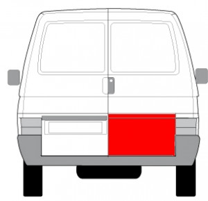 Panou reparatie usi Spate Dreapta potrivit VW TRANSPORTER T4 1990-2003 - (strat, partea inferioara, inaltime 430mm) - Img 2