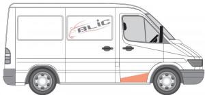 Podea Dreapta potrivit MERCEDES SPRINTER 2-T (B901, B902), SPRINTER 3-T (B903), SPRINTER 4-T (B904), SPRINTER 5-T (B905); VW LT 28-35 II, LT 28-46 II 1995-2006 - (fara intarire) - Img 2