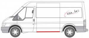 Prag reparatie spate L lungime 143cm potrivit FORD TRANSIT V FL 2006-2013