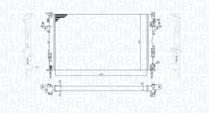 Radiator motor (Automat/Manual) potrivit RENAULT ESPACE IV, LAGUNA II, VEL SATIS 1.6-2.2D - Img 1