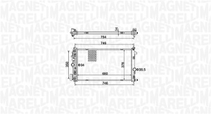 Radiator motor (Automat) potrivit OPEL INSIGNIA A, INSIGNIA A COUNTRY 2.0D - Img 1