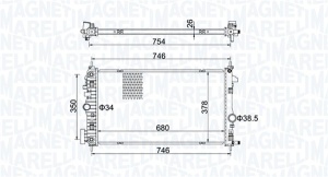 Radiator motor (Automat) potrivit OPEL INSIGNIA A, INSIGNIA A COUNTRY 2.0D - Img 2
