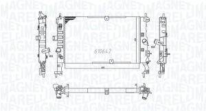 Radiator motor (Manual) potrivit OPEL MERIVA A 1.3D/1.7D - Img 1