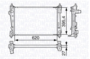 Radiator motor potrivit ALFA ROMEO GIULIETTA, GIULIETTA/HATCHBACK 1.6D/2.0D - Img 1