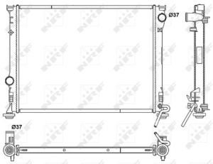 Radiator motor potrivit CHRYSLER 300C 2.7-6.4 - Img 3