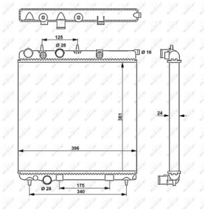 Radiator motor potrivit CITROEN C3 II, DS3; PEUGEOT 207, 207/HATCHBACK, 208 I 1.4/1.4LPG/1.6 - Img 4