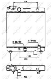 Radiator motor potrivit FIAT PANDA; SEAT MARBELLA, MARBELLA/HATCHBACK, TERRA, TERRA/KOMBI 0.8-1.4D - Img 3