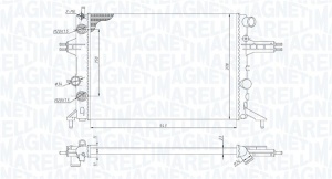Radiator motor potrivit OPEL ASTRA G, ASTRA G/KOMBI, ZAFIRA A 1.4-2.2 - Img 1