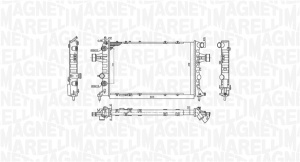 Radiator motor potrivit OPEL ASTRA G, ASTRA G/KOMBI, ZAFIRA A 1.6-2.2D - Img 2