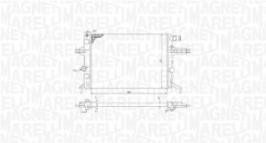Radiator motor potrivit OPEL ASTRA G, ZAFIRA A 1.4-2.2 - Img 2