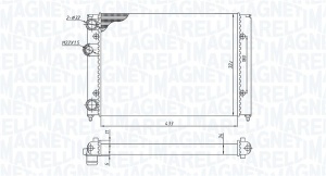 Radiator motor Stanga (Manual) potrivit VW GOLF III, POLO, VENTO 1.4-1.9D - Img 2