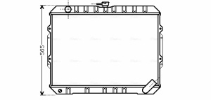 Radiator racire motor potrivit MITSUBISHI PAJERO II 2.5D 12.90-04.00 - Img 3