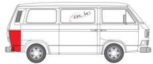 Segment aripa spate Dreapta potrivit VW TRANSPORTER T3 1979-1992 - (inaltime 75 cm) - Img 2