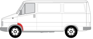 Segment aripa Stanga potrivit CITROEN C25; FIAT DUCATO, SIENA; PEUGEOT J5 1981-1994 - Img 2