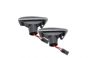 Semnalizator lampa lateral stanga/dreapta fumuriu, LED, dinamic potrivit CHEVROLET CRUZE, ORLANDO; OPEL ADAM, ASTRA H, ASTRA H CLASSIC, ASTRA H GTC, ASTRA J, ASTRA J GTC, CORSA D, CORSA E, INSIGNIA A 1.0-2.8 dupa 2004 - Img 2
