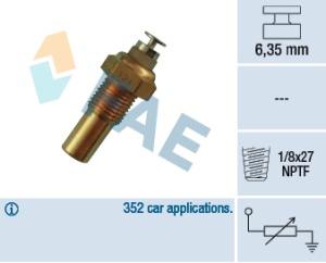 Senzor temperatura lichid racire (numar pini: 1, alb) potrivit DAEWOO ESPERO; OPEL ASCONA C, ASTRA F, ASTRA F CLASSIC, ASTRA F/KOMBI, ASTRA G, ASTRA G/KOMBI, CALIBRA A 1.0-3.2 09.82-12.09 - Img 2