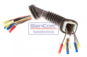 Set cabluri haion (250mm, numar pini: 10, cu capac; cu furtun) potrivit SKODA ROOMSTER 1.2-1.9D 03.06-05.15 - Img 2