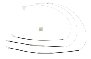 Set reparatie macara geam Fata Stanga potrivit RENAULT ESPACE IV dupa 2002 - (Cabluri)