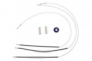 Set reparatie macara geam Fata Stanga potrivit VW POLO V dupa 2009 - (Cabluri)