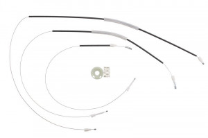 Set reparatie macara geam Stanga/Dreapta Fata potrivit LAND ROVER FREELANDER I 1998-2006 - (Cabluri; electric)