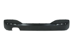 Spoiler bara spate inferior pachet M, negru, cu decupaj teava evacuare: dublu; on the right potrivit BMW 1 F20, F21 2015-2019
