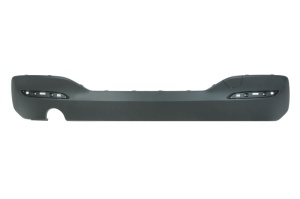 Spoiler bara spate inferior pachet M, negru, cu un decupaj teava evacuare: stanga: 1 potrivit BMW 1 F20, F21 2015-2019