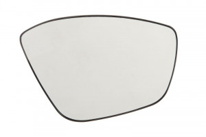 Sticla oglinda exterioara Dreapta potrivit CITROEN C3 I, C3 II, C3 III; PEUGEOT 2008 I, 208 I, 208 II, 208/HATCHBACK, 308 II dupa 2002 - (convexa, incalzita, crom)