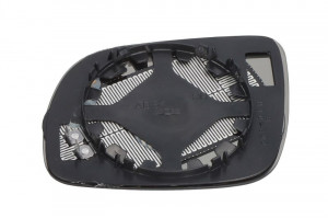 Sticla oglinda exterioara Dreapta potrivit SEAT AROSA, CORDOBA, IBIZA II, LEON, TOLEDO II; VW BORA, BORA I, GOLF 4, LUPO I, PASSAT B5 1993-2013 pana in 2006 - (convexa, incalzita, crom, mic) - Img 2
