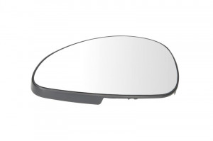 Sticla oglinda exterioara Stanga potrivit CITROEN C4, C4 I 2004-2013 pana in 2009 - (convexa, crom)