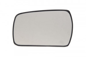 Sticla oglinda exterioara Stanga potrivit KIA SOUL I 2009-2014 - (convexa, crom)