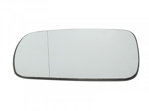 Sticla oglinda exterioara Stanga potrivit SKODA FABIA I, OCTAVIA I, OCTAVIA I/combi 1996-2010 pana in 2010 - (asferica, incalzita, crom)