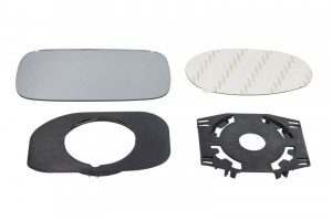 Sticla oglinda laterala Stanga potrivit FIAT PUNTO 1993-1999 - (plat, incalzita)