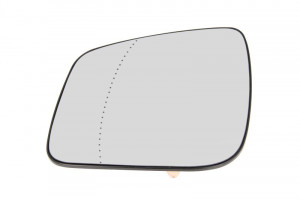 Sticla oglinda stanga potrivit MERCEDES Clasa A W169, B W245 2008-2012 - asferic, incalzita, crom