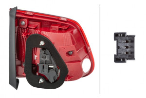Stop lampa spate Dreapta (partea de sus/partea interioara, H21W/W16W) potrivit VW TIGUAN 09.07-07.18 - Img 4
