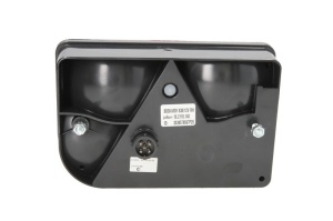 Stop spate dreapta BBSKW 830 (C5W/P21/5W/P21W/PY21W, 12V, cu intermitent, cu far de ceață, lumina de marșarier, cu stop, lumină de parcare, cu iluminare placuta, reflector triunghiular, conector: Bayonet 5PIN) - Img 2