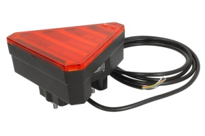 Stop spate dreapta (LED, 12/24V, cu intermitent, cu lumina de ceata, cu lumina stop, lumini parcare, cu lumina placuta inmatriculare, reflector triunghiular, lungimea cablu : 0,2m, 163x143x75mm) - Img 3