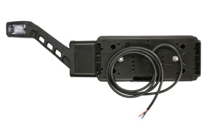 Stop spate dreapta (LED, 12/24V, cu intermitent, cu lumina de ceata, lumina de marșarier, cu lumina stop, lumini parcare, reflector, cu lampă cu braț prelungit, lungimea cablu : 2m) - Img 2