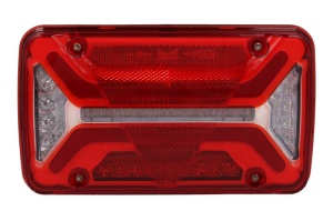 Stop spate dreapta MULTILED III (LED, 12/24V, cu intermitent, cu far de ceata, marsarier, cu stop, lumina de parcare, reflector triunghiular, conector: ASS2 7PIN) potrivit ADR - Img 1