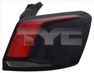 Stop spate dreapta potrivit Peugeot 3008 II P84, 3008 II P84 FL 2016-2023 - exterior, LED, culoare sticla rosu, rosu - Img 2