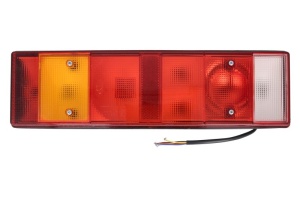 Stop spate stanga (24V, cu intermitent, cu far ceață, lumina de marșarier, cu stop, lumină de parcare, cu iluminare placuta ) potrivit SCANIA 3 01.88-12.96 - Img 1