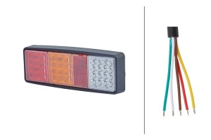 Stop spate stanga/dreapta (LED, 12/24V, cu intermitent, cu lumina de ceata, cu lumina stop, lumini parcare) - Img 3