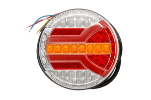 Stop spate stanga/dreapta NAVIA (LED, 12/24V, cu intermitent, cu lumini ceata, cu stop, lumina de parcare, cu iluminare placuta, indicator dinamic) - Img 1