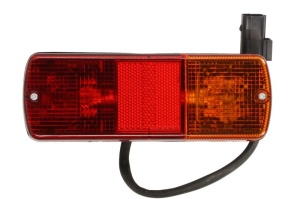 Stop spate stanga/dreapta (P21W/R5W, 12/24V, rosu/galben, cu intermitent, cu stop, lumina de parcare, cu iluminare placuta) potrivit JCB 3, 3C, 3CN, 3CS, 3CX, 3CX SITEMASTER, 3CX-2, 3CX-4, 3CXC, 3CXS, 3CXT, 3D - Img 1