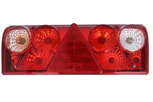 Stop spate stanga EUROPOINT II (24V, reflector triunghiular, conector: 4x SuperSeal 2PIN/AMP 7PIN Bayonet) potrivit SCHMITZ - Img 1