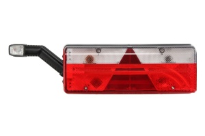 Stop spate stanga EUROPOINT III (LED, 24V, reflector triunghiular, cu lampă cu braț prelungit, conector: 4x 2PIN/ASS2 7PIN) - Img 1