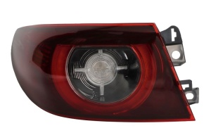 Stop spate Stanga (exterior, LED, culoare semnalizator transparent, culoare sticla rosu) potrivit MAZDA 3 BP dupa 2019