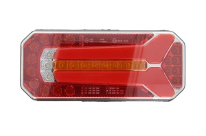Stop spate stanga (LED, 12/24V, cu intermitent, cu far ceață, lumina de marșarier, cu stop, lumină de parcare, cu iluminare placuta, reflector, indicator dinamic, conector: WAS 7) - Img 1