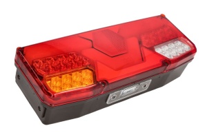 Stop spate stanga (LED, 12/24V, cu intermitent, cu far ceață, lumina de marșarier, cu stop, lumină de parcare, cu iluminare placuta, reflector, conector: Tyco 7PIN Bayonet) - Img 3