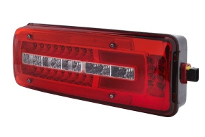 Stop spate stanga (LED, 24V, cu intermitent, cu far ceață, lumina de marșarier, cu stop, lumină de parcare, cu iluminare placuta ) potrivit DAF CF, LF, XF 106 10.12- - Img 4