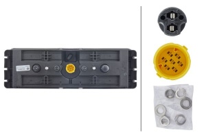 Stop spate stanga (LED/P21W, 24V, cu intermitent, cu lumina de ceata, lumina de marșarier, cu lumina stop, lumini parcare, reflector triunghiular) potrivit KRONE - Img 4